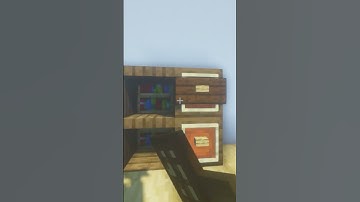 Minecraft Easy Bookshelf Tutorial #minecraftbuild #minecraft #shorts