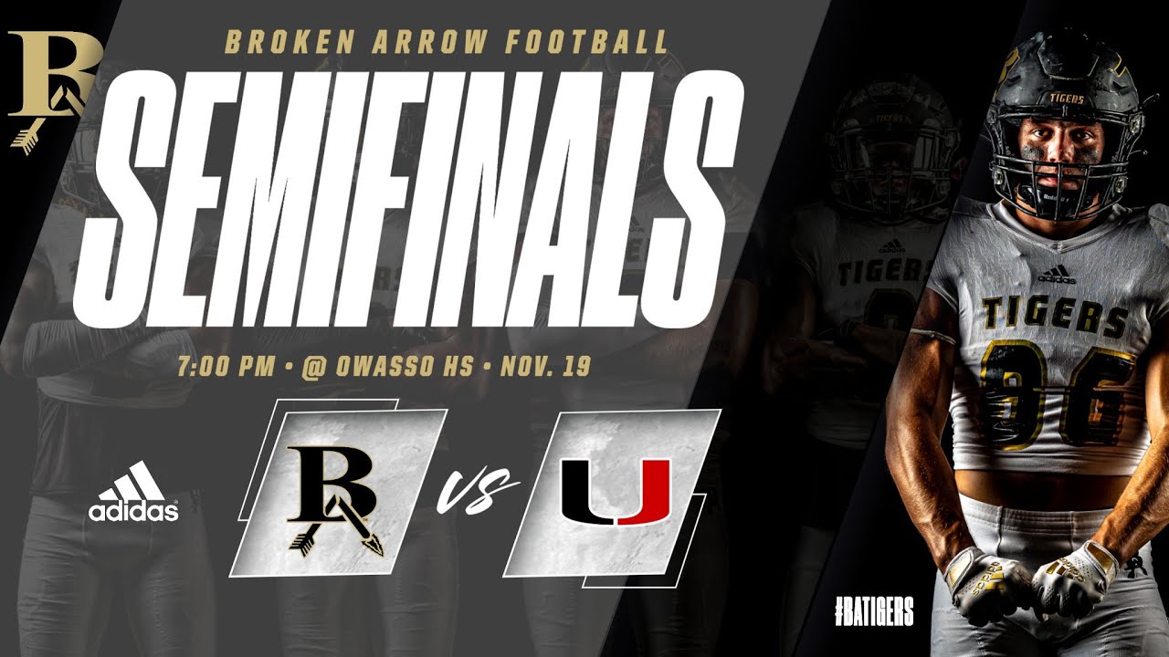 Broken Arrow Football vs. Union OSSAA 6A1 Semifinals YouTube