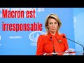 Maria zakharova a donn une leon dhistoire  emmanuel macron