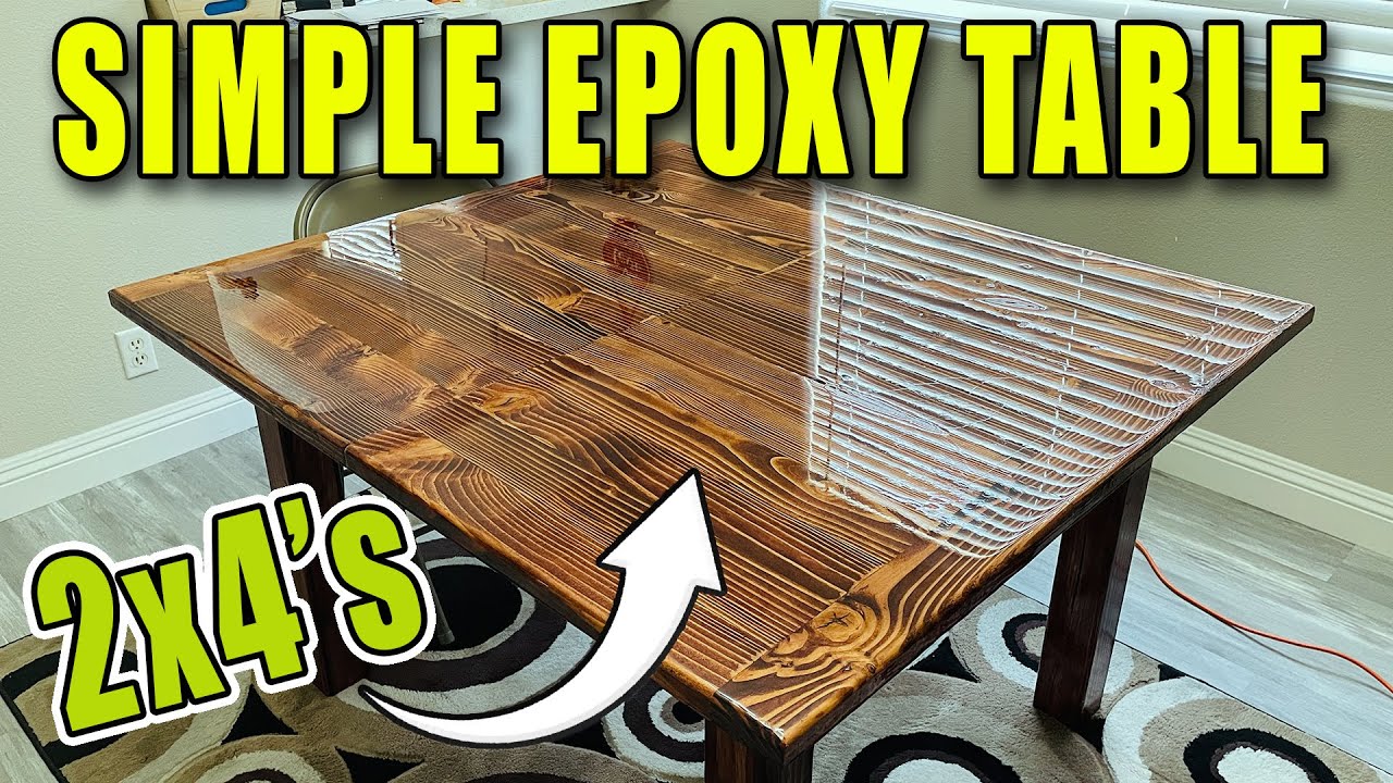 Easy Epoxy Outdoor DIY Table on a Small Budget