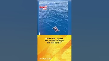 Khoảnh khắc 1 ngư dân được cứu sống sau 24 giờ lênh đênh trên biển | Tin tức short
