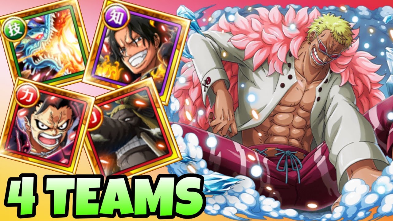 [OPTC] Dressrosa Toy Event 50 Stamina - 4 Teams