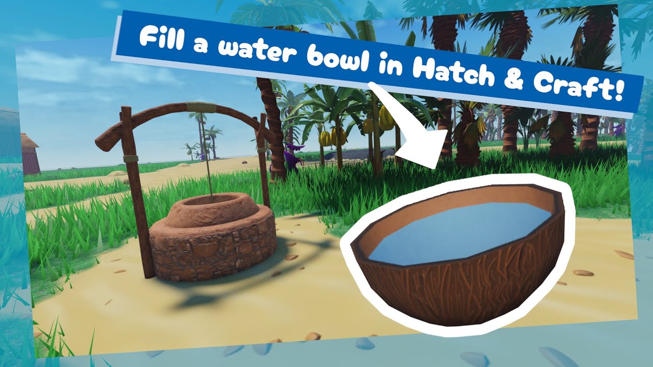 Get a water bowl in Hatch & Craft!