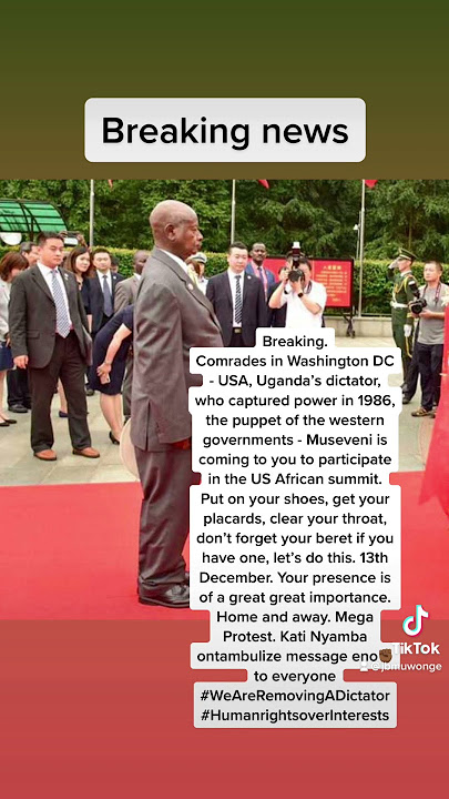Breaking news, Ugandans in the USA, Washington DC. #bobiwine #Jbmuwonge #Museveni mustgo