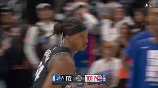 Franz Wagner finds Wendell Carter Jr. for the dagger layup and dunk, #8 seed Magic stun #1 Pistons!