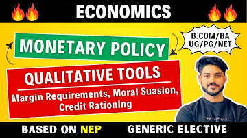 Qualitative Tools/Instruments of Monetary Policy | Money & Banking | B.com GE, BA, DU, SOL