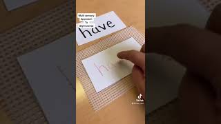 Teaching sight or “red” words using a multi-sensory approach