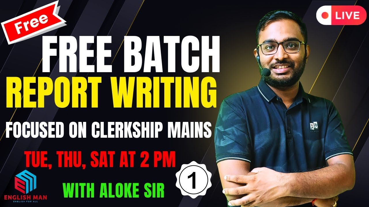 Report Writing for Clerkship Mains। Descriptive English। Class-1। রিপোর্ট রাইটিং। NRC & CAA Crisis