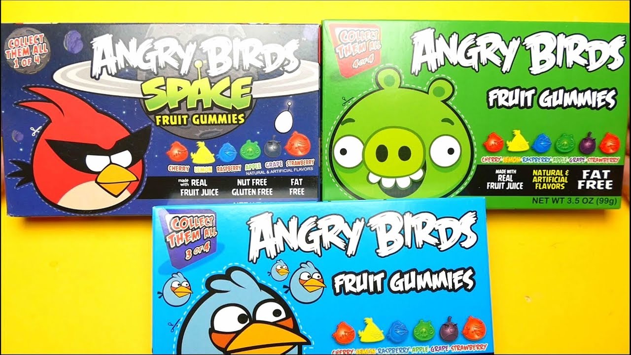 Angry Birds Collection Fruit Gummies YouTube