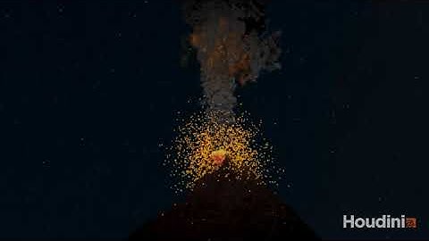 Volcano Eruption Houdini 18