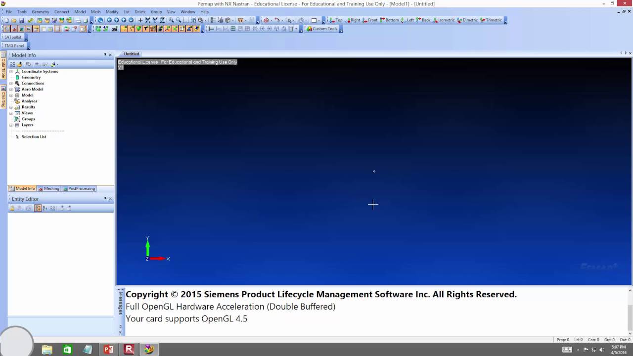 ENGR 570 Lecture 20: FEMAP, Part 2 (2016.04.05)
