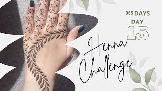 365 Days Henna Challenge | Day 15 | Mehndi Henna Tutorial for Beginners