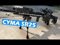 Airsoft cyma sr25 upgrade start to finish asmr