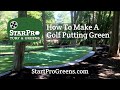 How to make a backyard golf putting green
