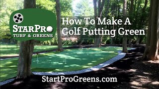 How To Make A Backyard Golf Putting Green