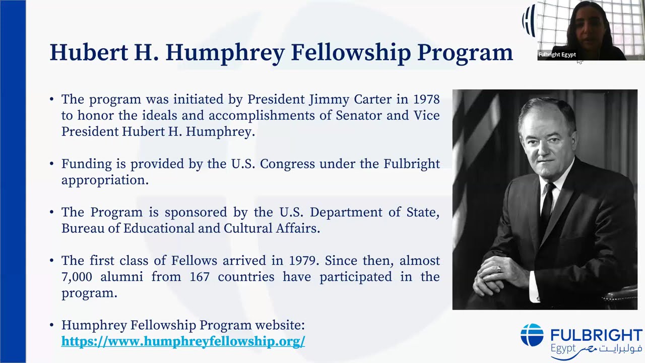 AY26-27 Hubert H. Humphrey Fellowship - Program Description