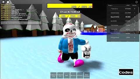 Showcase 1 reset characters in Sans Multivesesal Battle