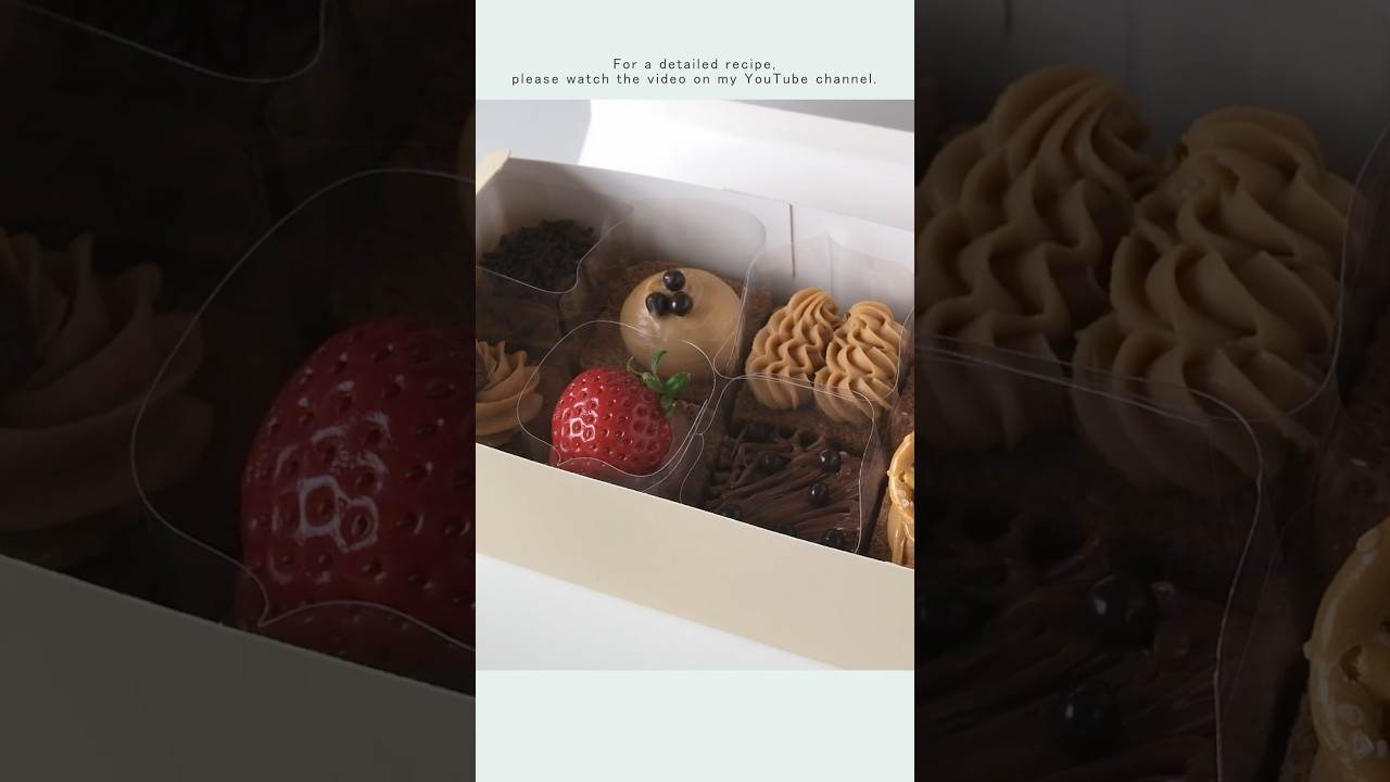 本気バレンタイン💌🍫濃厚ガナッシュクリームのケーキボックス🎁🤍の作り方|キャラメルガナッシュ|スリーコインズ#shorts