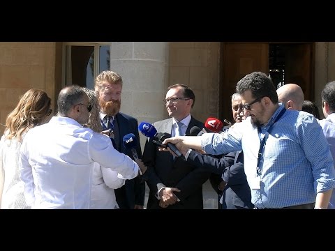 SASG Eide addresses the media following a meeting with Mr. Nicos Anastasiades (11/05/2017)