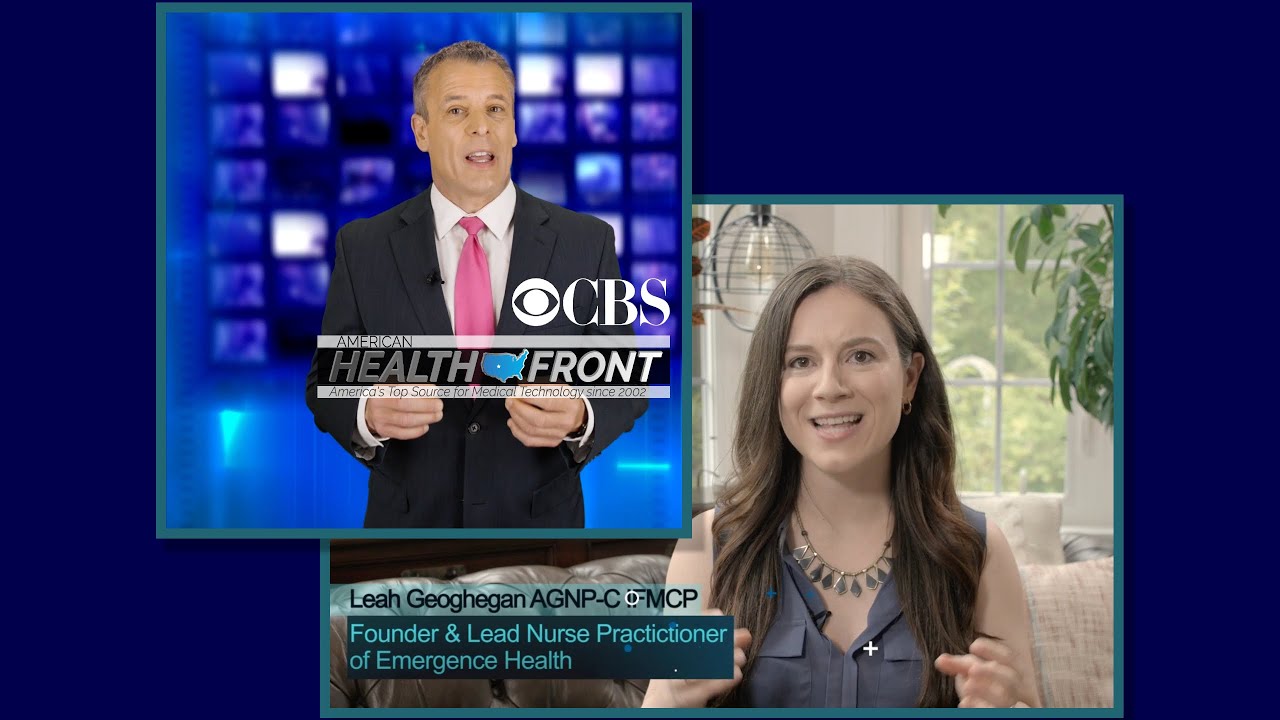 CBS American Health Front | Emergence Health Feature with Founder Leah Geoghegan, AGNP-C IFMCP