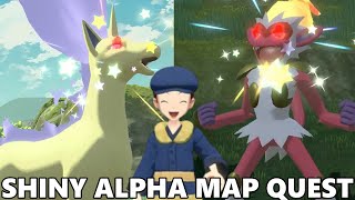 LIVE:  Shiny Hunting Alpha Pokemon!! | Pokemon Legends Arceus Shiny Alpha Map Quest!!