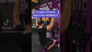 FULL PLANET FITNESS BACK WORKOUT image