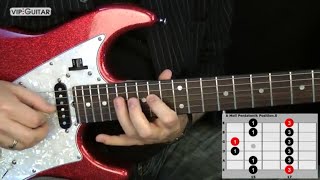 Die 5 Pentatoniken für Gitarre: 'A-Moll Pentatonik Position.5' - Einfache Übung