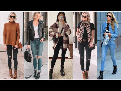 OUTFITS CON BOTINES Y JEANS 👢💋 COMO USAR BOTINES Y JEANS PARA TODA  OCASIÓN 2021 LOOKS CON BOTINES 😍✨ - YouTube