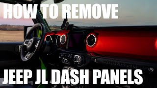 Jeep JL/JT DASH PANEL REMOVAL  How To Remove and Replace