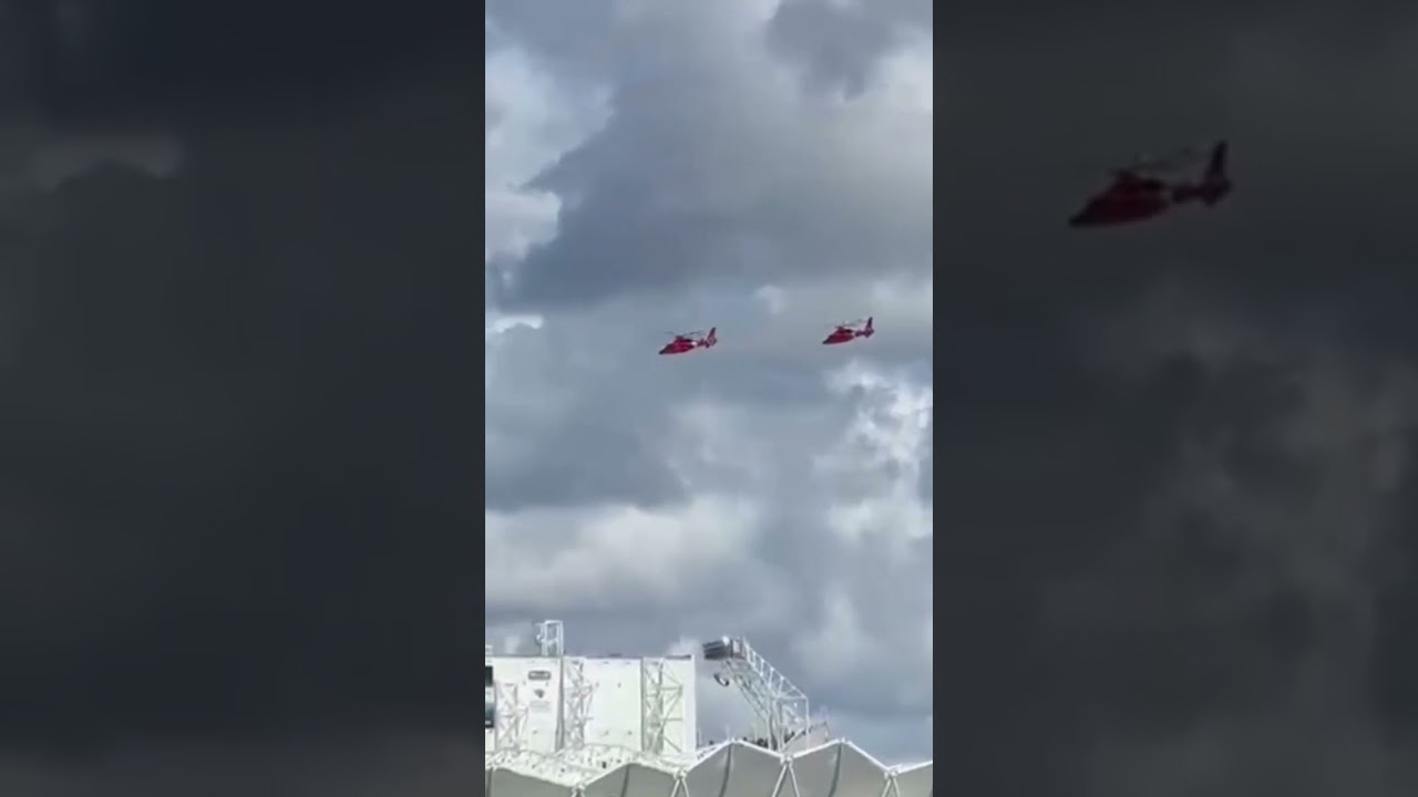 flying with helicopter 