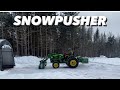 John Deere 3025e with HLA 1500 Snow Pusher ❄️