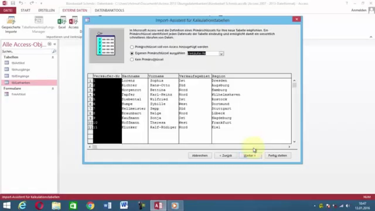Access mithilfe von Beispielen lernen #5 Tabelle exportieren ...