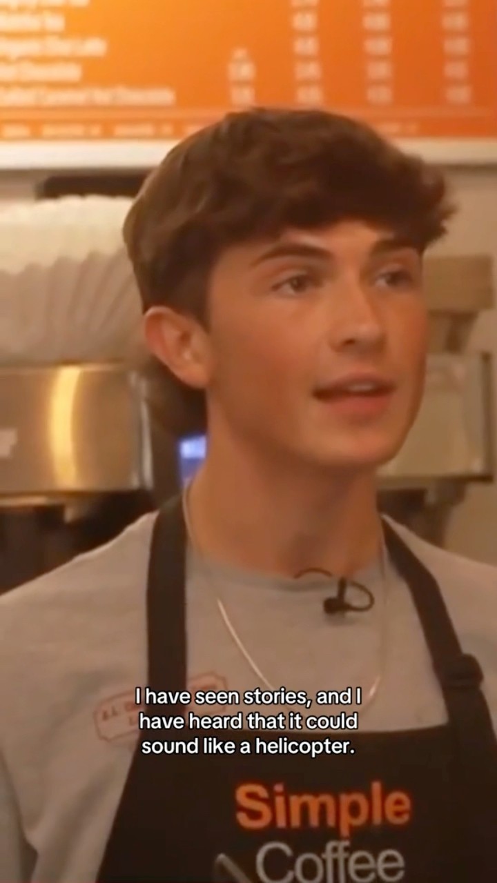 New Jersey barista recounts seeing drone the size of a small car #shorts