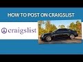 How To Post On Craigslist