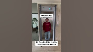 ZK Teco ZK-D1065L Walk-Through Metal Detactor. #zkteco #metaldetecting #metaldetector #walkthrough