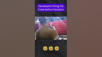 Programmers fixing the Code before Vacation#coding #programming #developer #memes