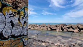Abandoned Brick Building Found on a Lake Michigan Beach