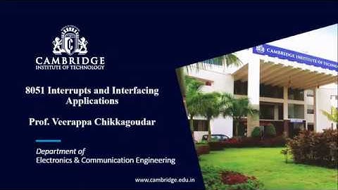 18EC46, Microcontroller, module-5 8051 Interrupts and Interfacing Applications