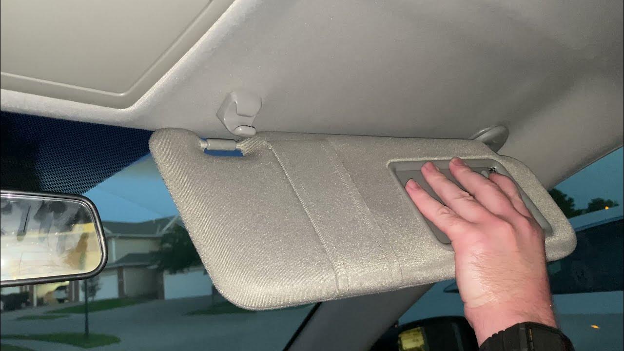 Toyota sun visor replacement passenger side YouTube