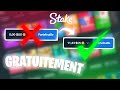 Comment jouer sur stake gratuitement  avec de la vraies crypto