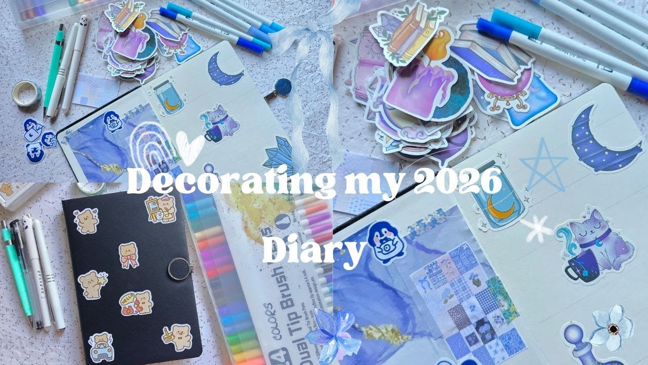 Decorating my 2026 diary and starting a new chapter.