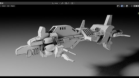 Spaceship Speed Modeling - Grid Modeler (blender addon)