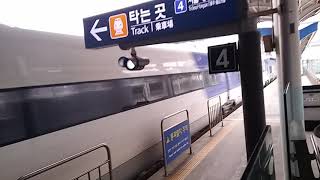 공항철도 검암역 KTX승강장 KTX산천404호기 통과