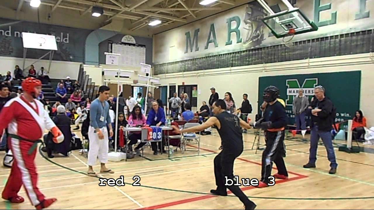 2015 BC Open Martial Arts tournament Point Sparring Seniors Final