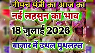  18 जुलाई नीमच मंडी आज का लहसुन भाव, नीमच मंडी लहसुन भाव, neemuch mandi bhav