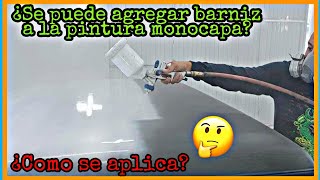 pintura monocapa de poliuretano mezclada con barniz (explicación fácil)