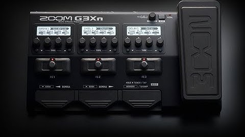 Unboxing Zoom G3Xn guitar multi effects pedal.