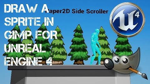 Draw a sprite in GIMP for UNREAL ENGINE 4 Paper 2D