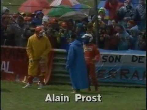 Prost Spins off on Parade Lap - 1991 San Marino Grand Prix