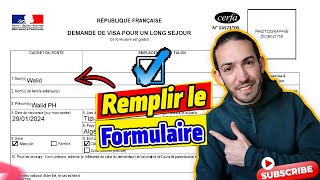 Comment remplir Formulaire demande visa France @WalidPH